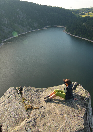 Vue du lac blanc