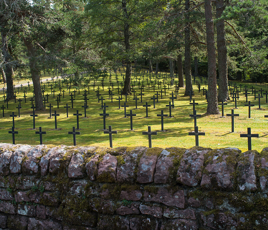 Le cimetière du mémorial du linge 1915