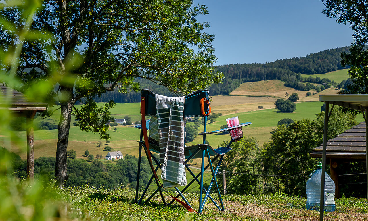 Emplacements de camping avec vue